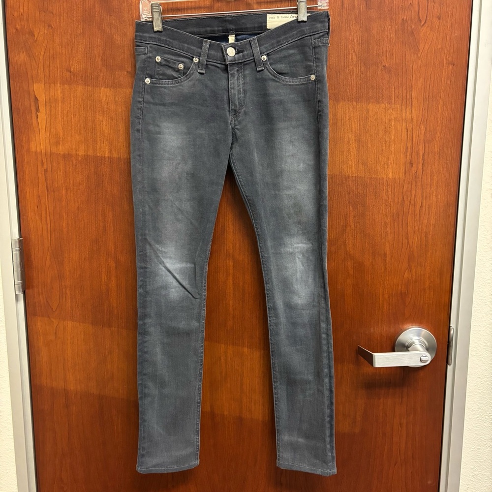 Rag & Bone Skinny Gray Jeans in Croxley Stretch size 25